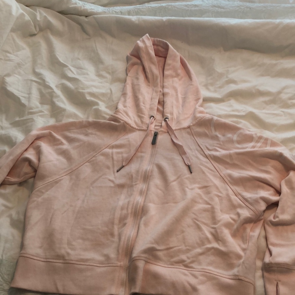 Calvin Klein light pink performance zip up jacket